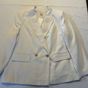 NWT a new day Ivory Blazer Double Breasted Long Size XL Fully Lined